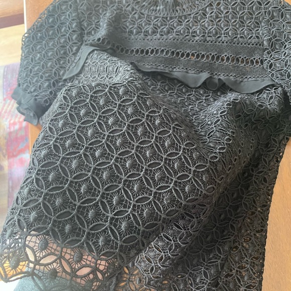 Zara Black Lace Blouse - Picture 5 of 6